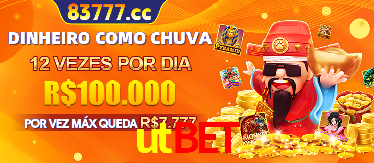 Banner do programa de recompensas Recomende para amigos do utbet, detalhando os bônus por convidar amigos, com prêmios que chegam a R$288.888.