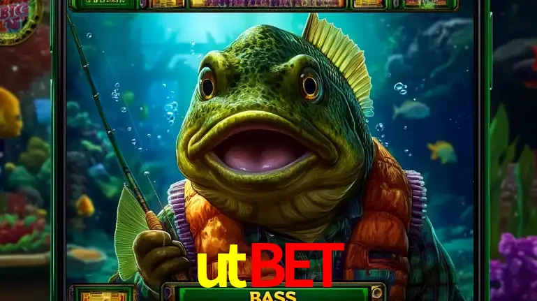 Personagem de peixe pescador do popular jogo de slot com tema de pescaria, uma das emocionantes opções de caça-níqueis para jogar e ganhar no cassino utbet.